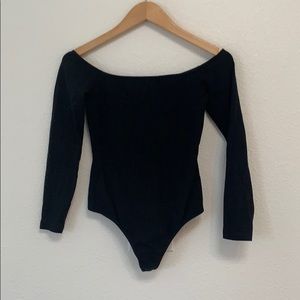 American Apparel Off the Shoulder Bodysuit